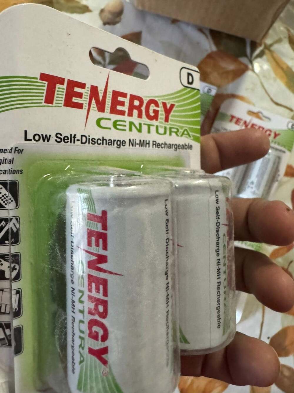 Tenergy Centura D Size 8000mAh Rechargeable Batteries 4 Packs